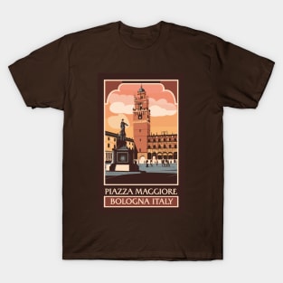 A Vintage Travel Art of Bologna - Italy T-Shirt